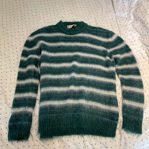 Marni green and white mohair sweater. Authentic!